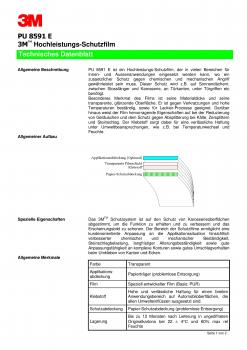 3M™ Lackschutzfolie PU 8591E Steinschlagschutz transparent, 350my dick, 122cm x 16,5m